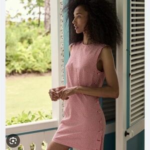 Dôen Coralie Dress, Red Gingham, Size 0